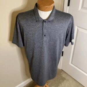 Mens Adidas Golf Performance short sleeved Polo‎ Blue - large